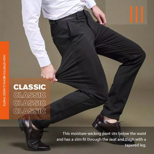 🔝🔥PANTALONES CLASICOS DE ALTA ELASTICIDAD PARA HOMBRE🤩